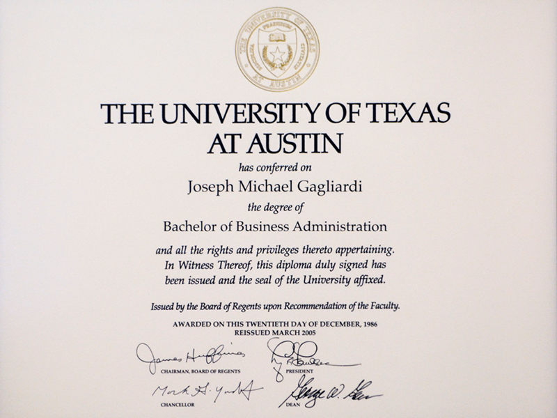 UT - Bachelor of Business Administration 2